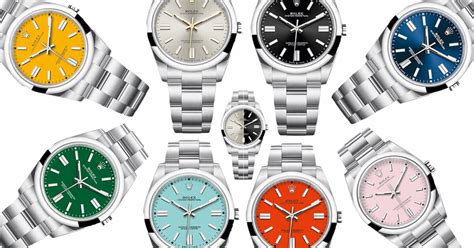 rolex color chart